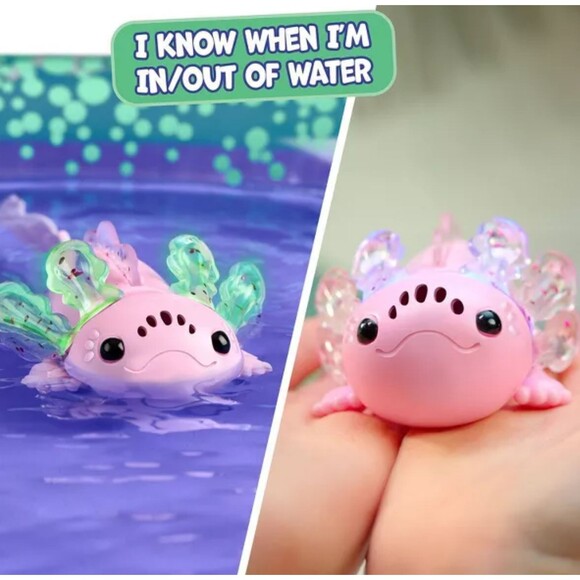 Fingerlings Baby Axolotl Alix Inflatable Pool Set Playset Pink Ready to ship - Picture 4 of 5